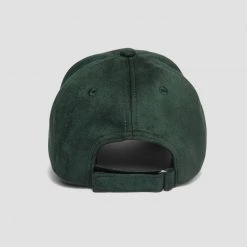 Man Accessories Suede Cap - Emerald Green