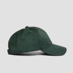 Man Accessories Suede Cap - Emerald Green