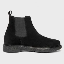 Man Footwear Suede Chelsea Boot - Black