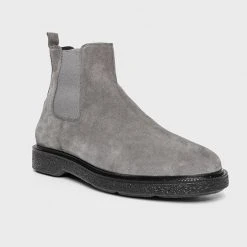 Man Footwear Suede Chelsea Boot - Grey
