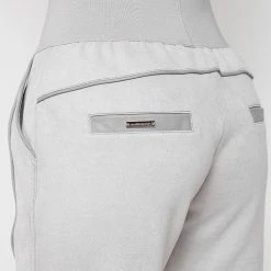 Woman Trousers Vegan Suede High Waisted Joggers - Grey CO-ORDS