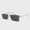 Accessories Rectangle Aviator Sunglasses - Gold