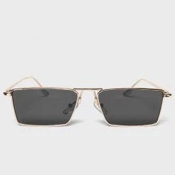 Accessories Rectangle Aviator Sunglasses - Gold