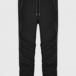 Man Casual Trousers Ruched Cargo Pants - Black
