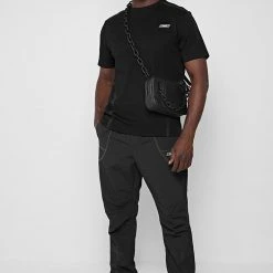 Man T-Shirts Taped Tech T-Shirt - Black T-SHIRTS & TOPS