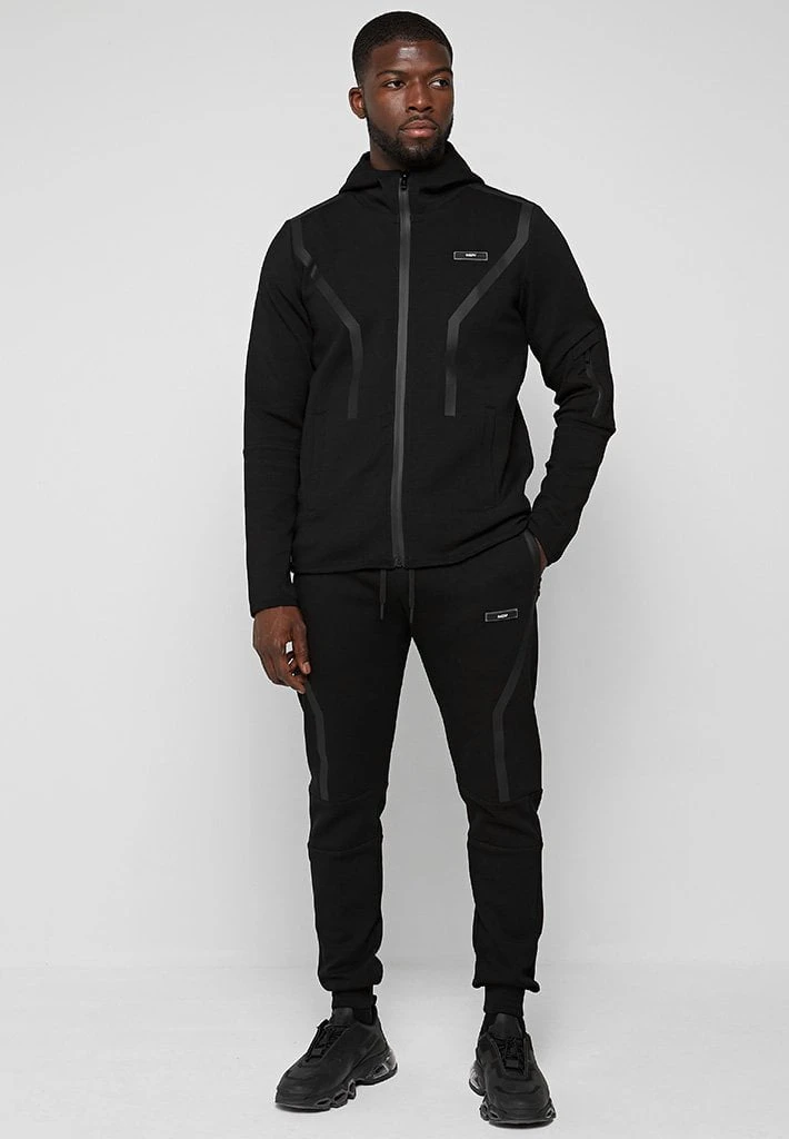 Man Tracksuit Tops TRACKSUITS Taped Tech Track Jacket - Black