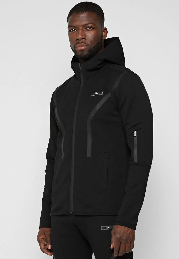 Man Tracksuit Tops TRACKSUITS Taped Tech Track Jacket - Black