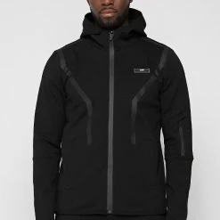 Man Tracksuit Tops TRACKSUITS Taped Tech Track Jacket - Black