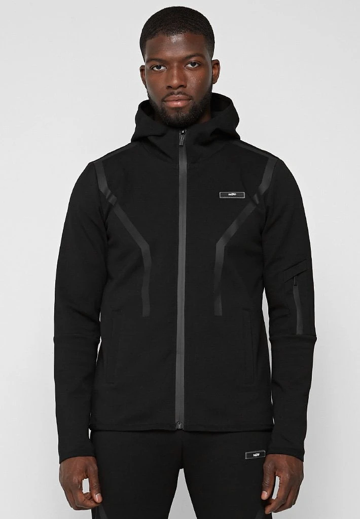 Man Tracksuit Tops TRACKSUITS Taped Tech Track Jacket - Black