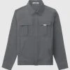 Man Jackets CO-ORDS Technical Cargo Jacket - Dark Grey