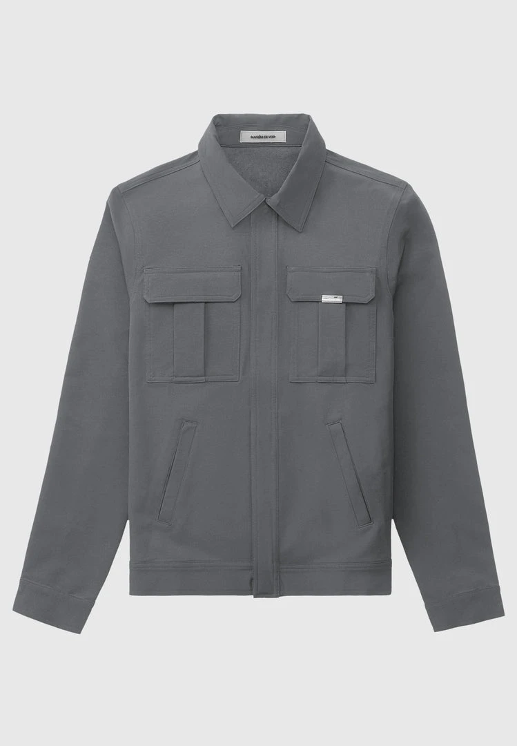 Man Jackets CO-ORDS Technical Cargo Jacket - Dark Grey
