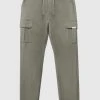 Man Casual Trousers Technical Cargo Pants - Olive Green