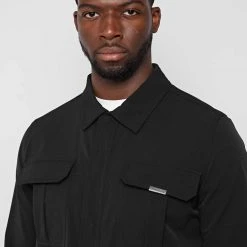 Man Jackets CO-ORDS Technical Cargo Jacket - Black