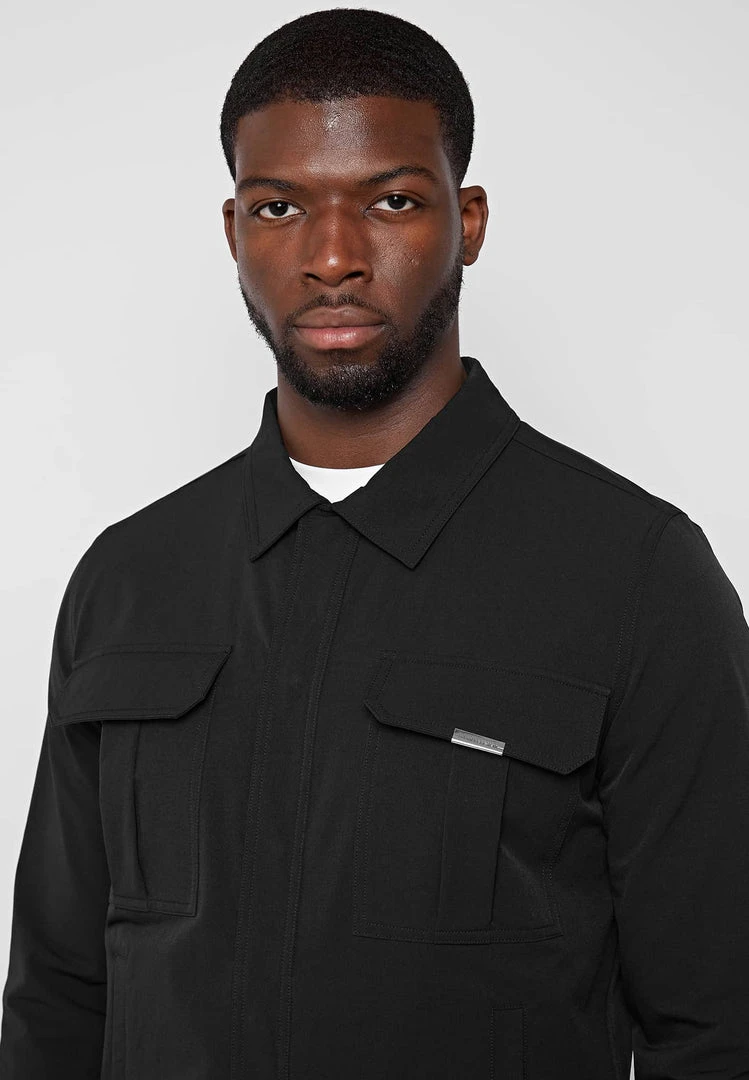 Man Jackets CO-ORDS Technical Cargo Jacket - Black