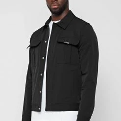 Man Jackets CO-ORDS Technical Cargo Jacket - Black