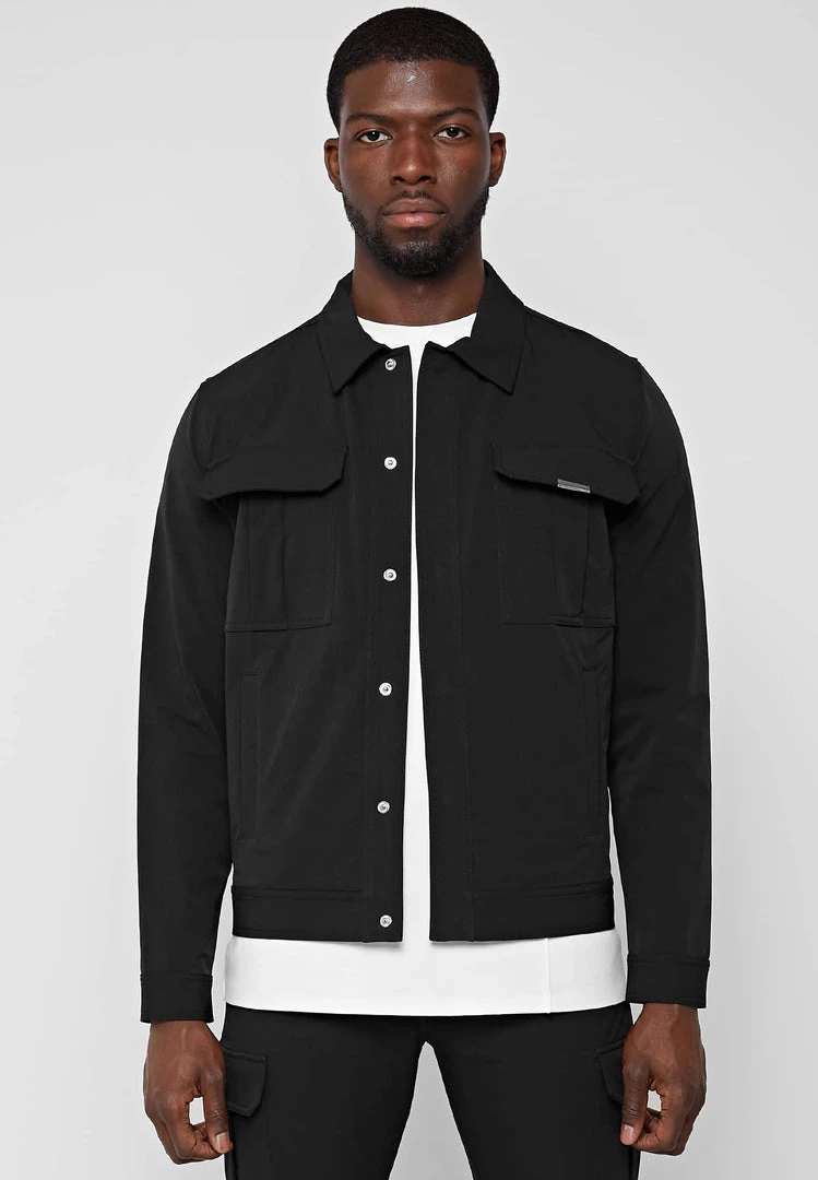 Man Jackets CO-ORDS Technical Cargo Jacket - Black