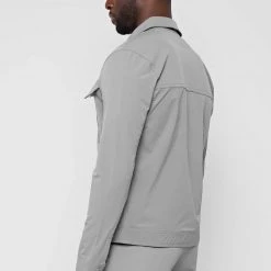 Man Jackets Technical Cargo Jacket - Light Grey CO-ORDS