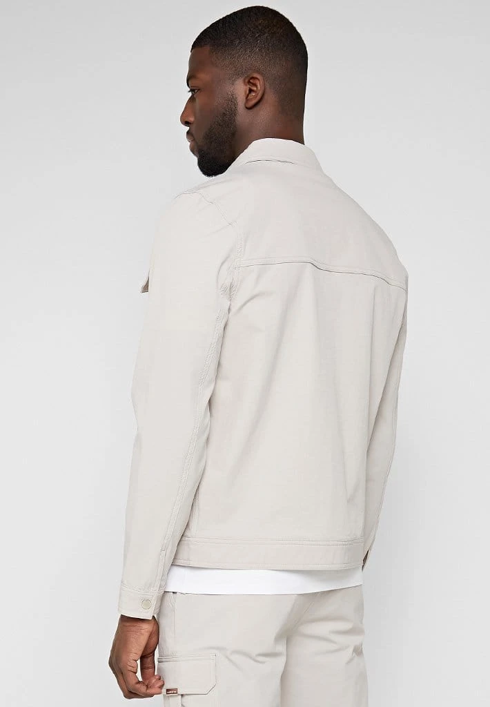 Man Jackets Technical Cargo Jacket - Stone CO-ORDS