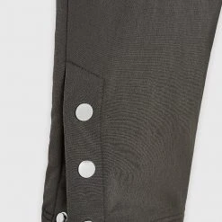 Man Casual Trousers Cargo Pants With Poppers - Dark Green