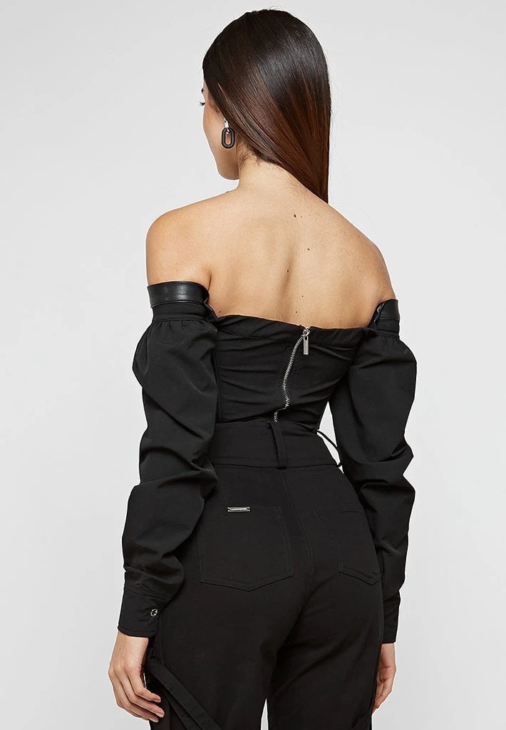 Woman Tops Technical Corset Top - Black TOPS & T SHIRTS