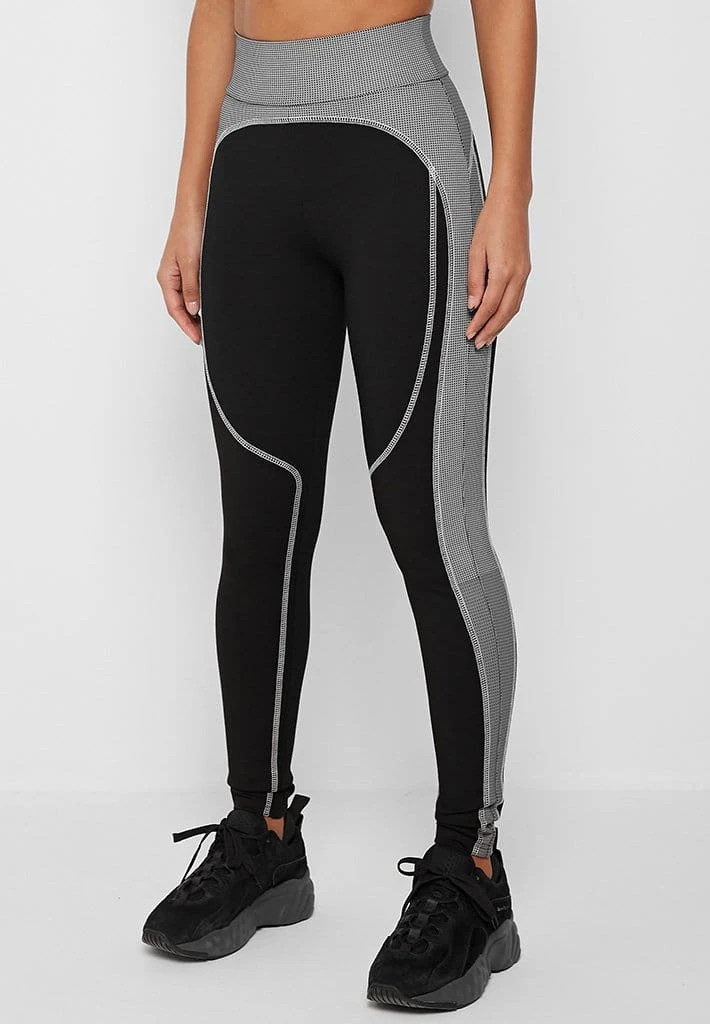 Woman Leggings Technical High Waisted Leggings - Black