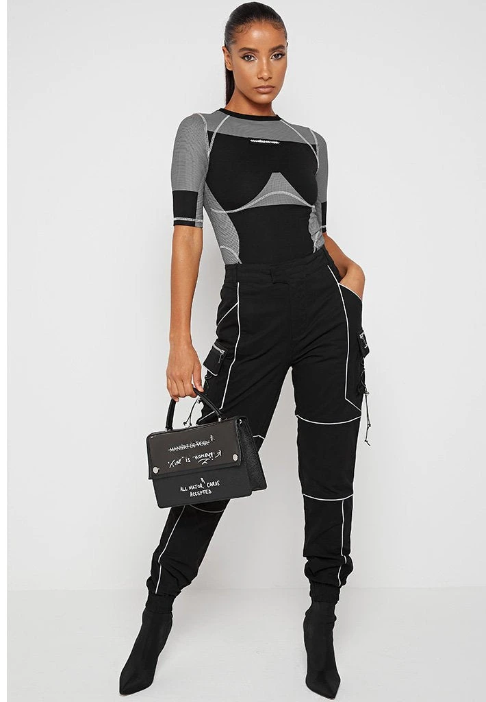 Woman Tops TOPS & T SHIRTS Technical T Shirt - Black