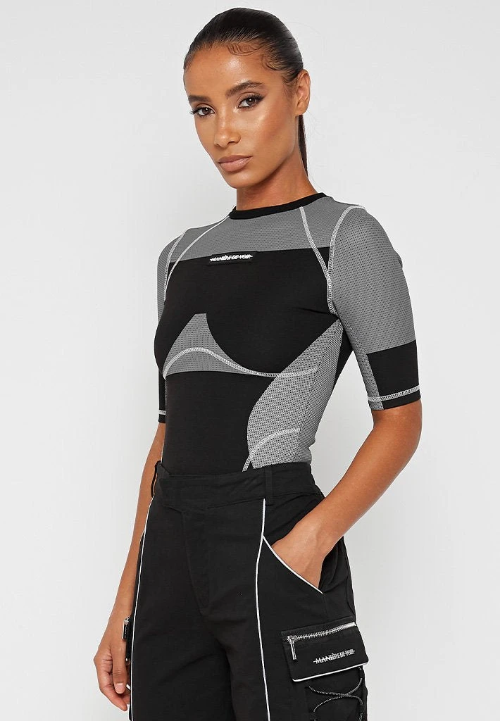 Woman Tops TOPS & T SHIRTS Technical T Shirt - Black