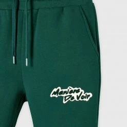 Man Tracksuit Bottoms Signature Joggers - Green