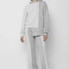 Woman Tracksuits Towelling Panel Joggers - Grey