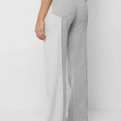 Woman Tracksuits Towelling Panel Joggers - Grey