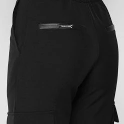 Woman Trousers Trousers With Zip Detail - Black