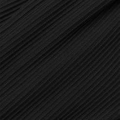 Woman Tops BODYSUITS Twisted Ribbed High Neck Bodysuit - Black