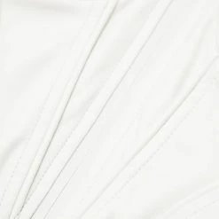 Woman Tops Vegan Leather Corset Top - White TOPS & T SHIRTS