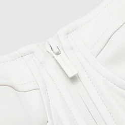 Woman Tops Vegan Leather Corset Top - White TOPS & T SHIRTS