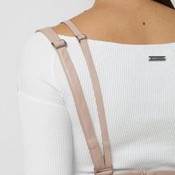 Woman Dresses Vegan Leather Mini Dress - Pink