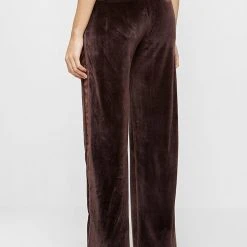 Woman Tracksuits Velour & Nylon Trousers - Brown CO-ORDS