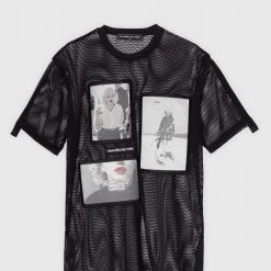 Woman Tops Monroe Mesh Oversized T Shirt - Black
