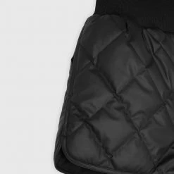 Woman Shorts Matte Quilted Boxer Shorts - Black