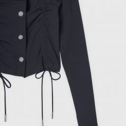 Woman Shirts Ruched Detail Shirt - Ink Blue