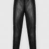 Woman Leggings Debossed Contour Leggings - Black