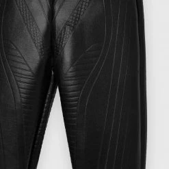 Woman Leggings Debossed Contour Leggings - Black