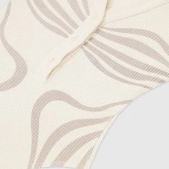 Woman Tops BODYSUITS Limited Edition Ribbed Polo Bodysuit - Beige