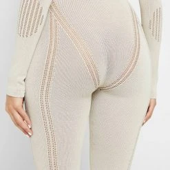 Woman Jumpsuits Knitted Contour Jumpsuit - Beige JUMPSUITS & PLAYSUITS