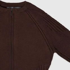 Woman Jumpsuits Knitted Contour Jumpsuit - Brown JUMPSUITS & PLAYSUITS