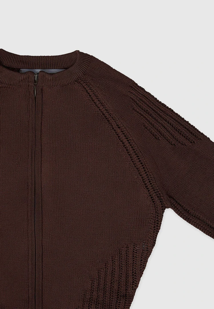 Woman Jumpsuits Knitted Contour Jumpsuit - Brown JUMPSUITS & PLAYSUITS