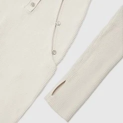 Woman Jumpsuits Knitted Cut Out Playsuit - Beige JUMPSUITS & PLAYSUITS