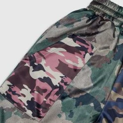 Woman Trousers Satin Camo Cargo Pants - Khaki CARGO PANTS & JOGGERS