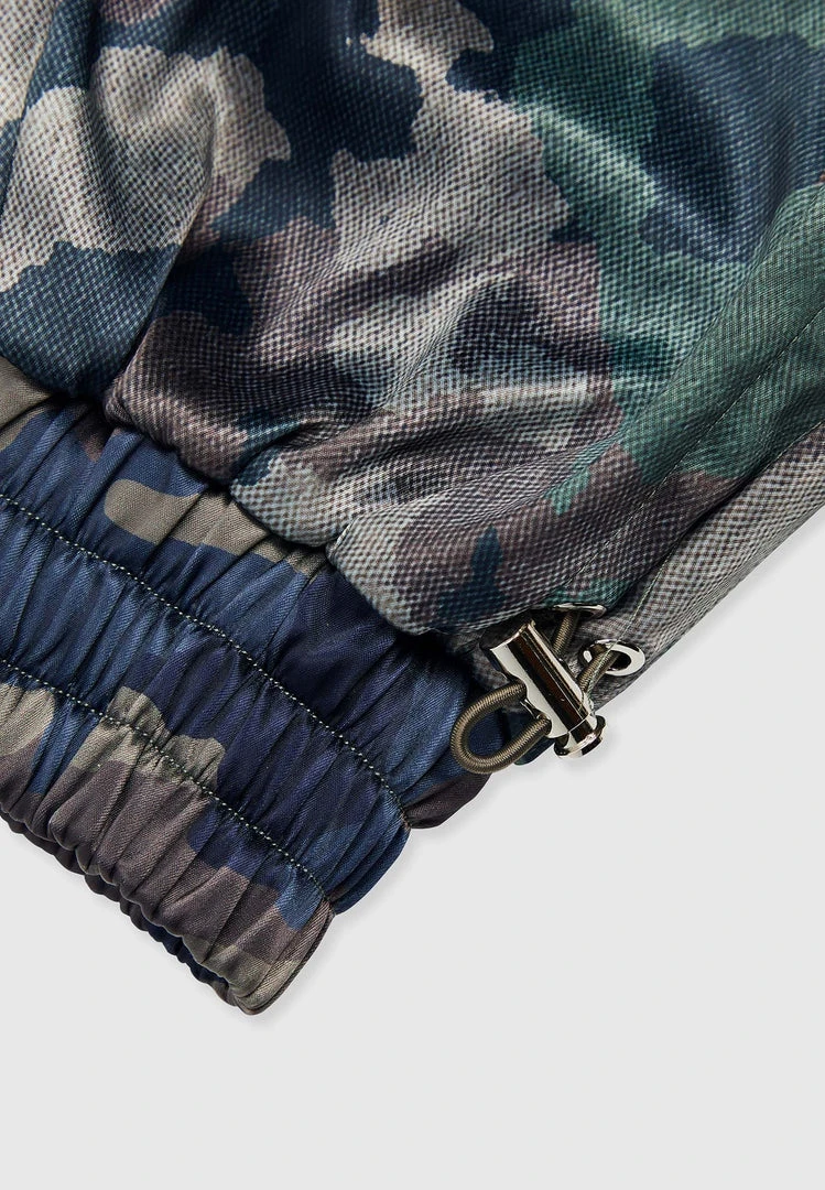 Woman Trousers Satin Camo Cargo Pants - Khaki CARGO PANTS & JOGGERS