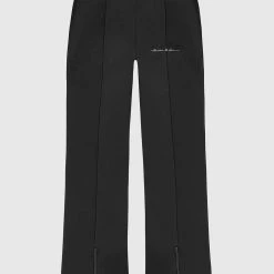 Woman Tracksuits TROUSERS Mesh Waist Track Pants - Black
