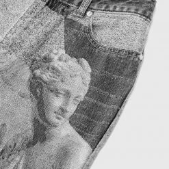 Woman Denim Renaissance Mom Jeans - Washed Black